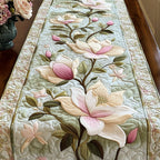 Soft Magnolia Petals Table Runner