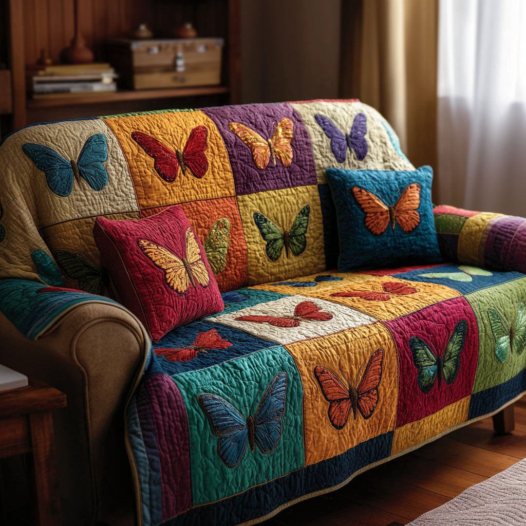 Soft Meadow Wings Sofa Cover