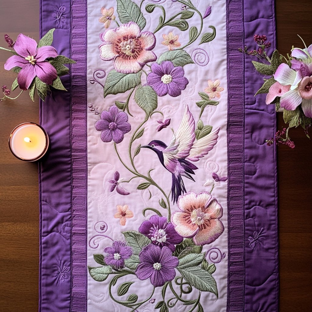 Soft Songbird Table Runner