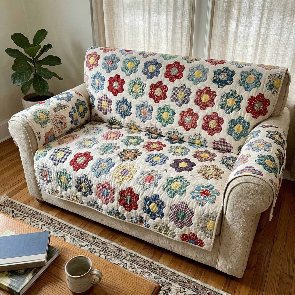 Soft Wildflower Sofa Cover