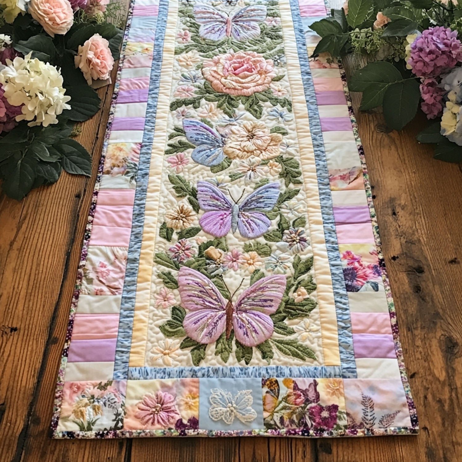 Soft Winged Beauty Table Runner
