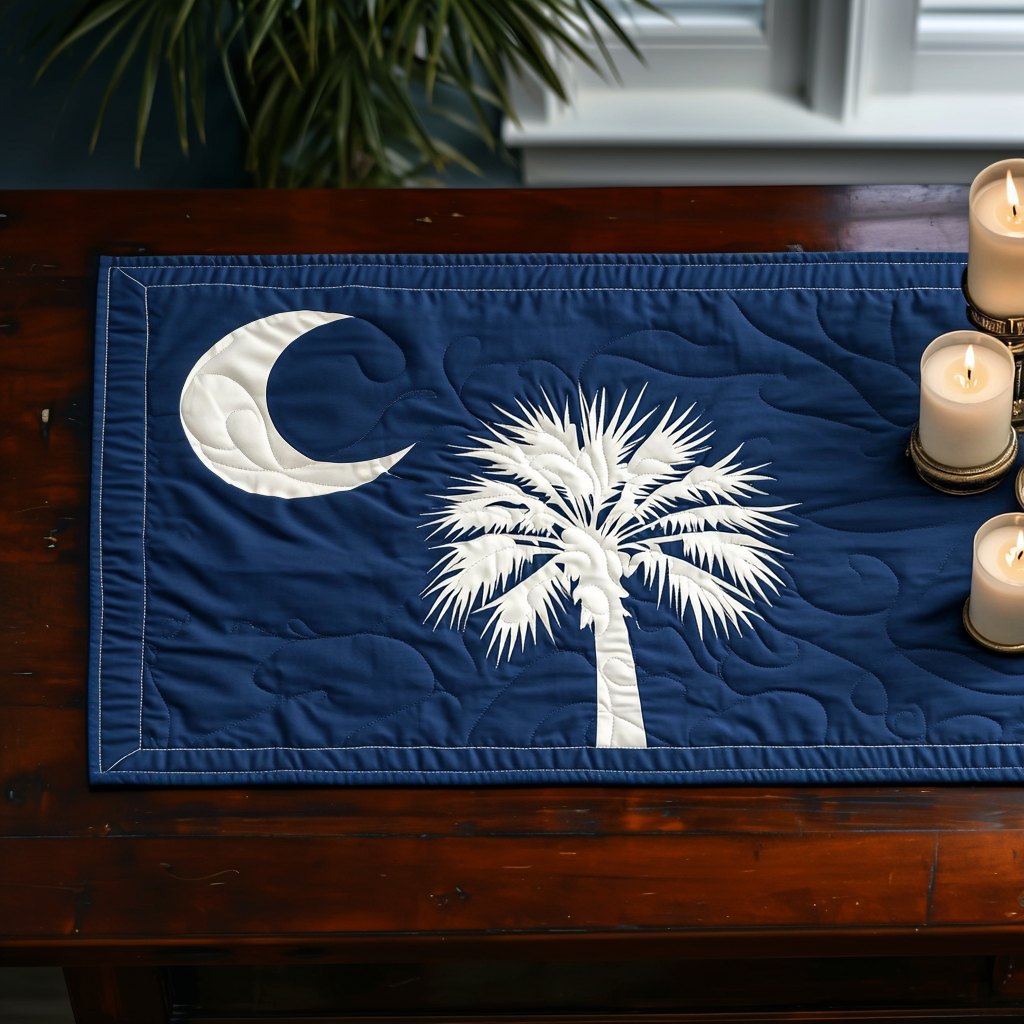 South Carolina Flag Charm Table Runner