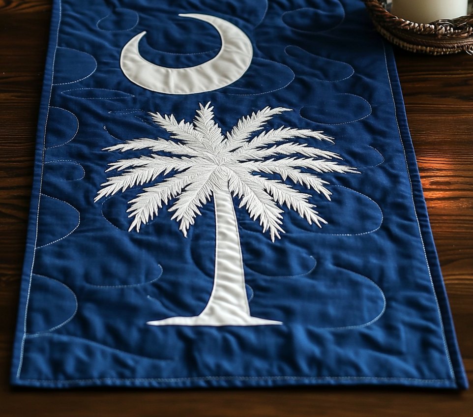 South Carolina Flag Table Runner