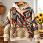 Southwest Diamond hoodie, all-over print