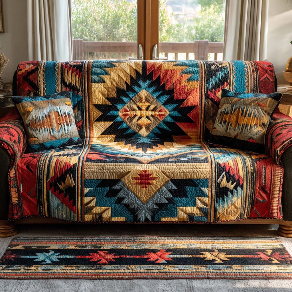 Southwestern Starburst Sofa Cover