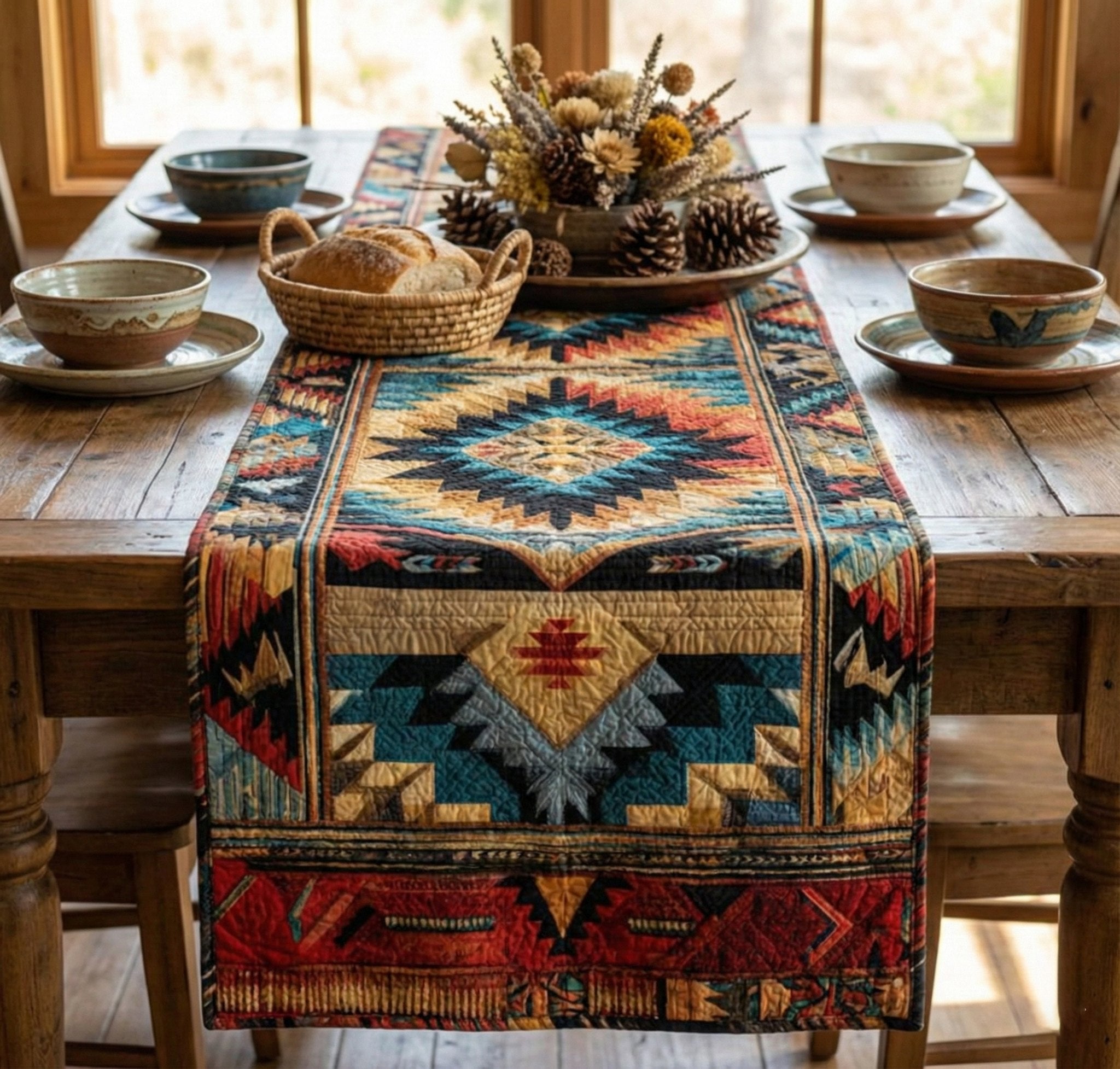 Southwestern Starburst Table Runner