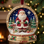 North Pole Snow Globe Christmas Ornament