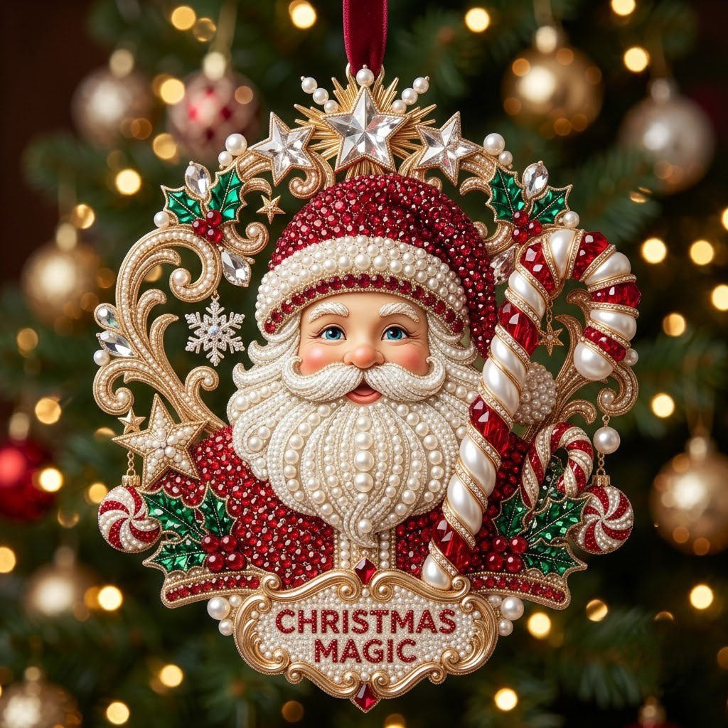 Christmas Magic Santa Christmas Ornament