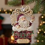 Believe in Christmas Chimney Christmas Ornament