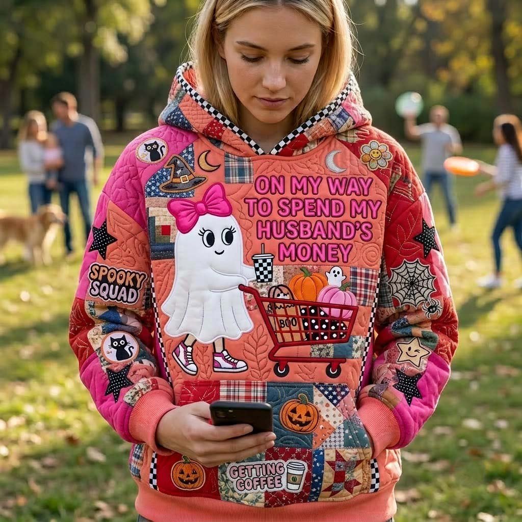 Spend My Husband Money hoodie, all-over print