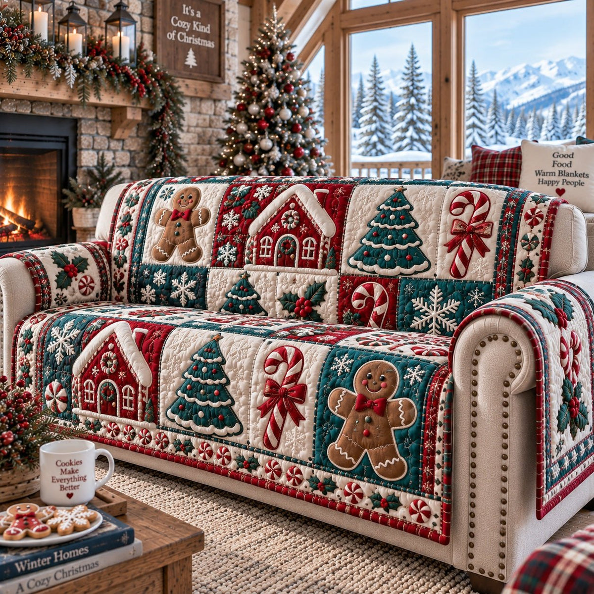 Spiced Cookie Cottage Sofa Cover