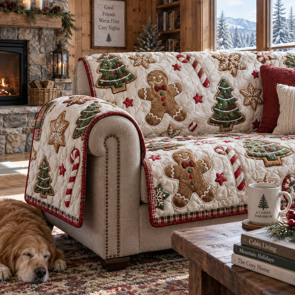 Spiced Starry Sweets Sofa Cover