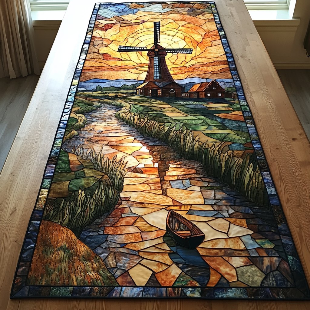 Spinning Horizon Table Runner
