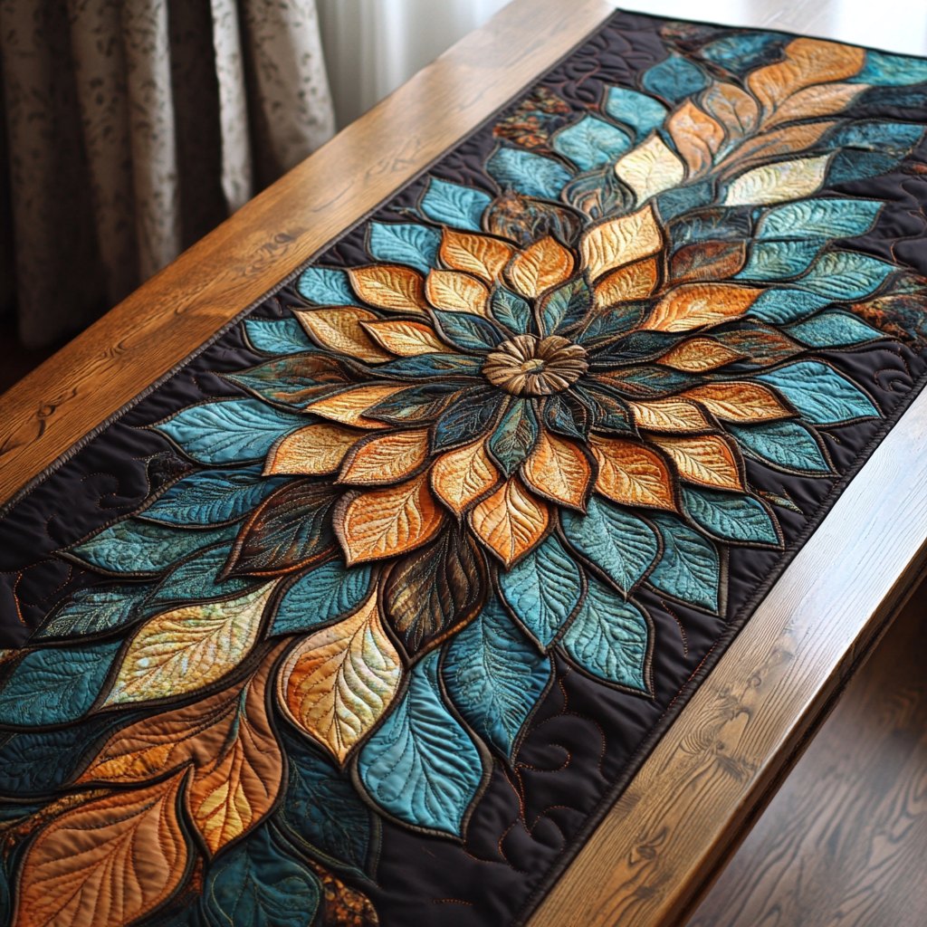 Spiritual Whirl Table Runner