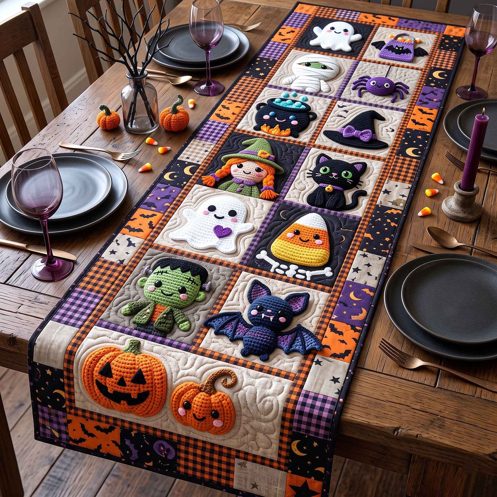 Monster Friends Candy Corn Table Runner