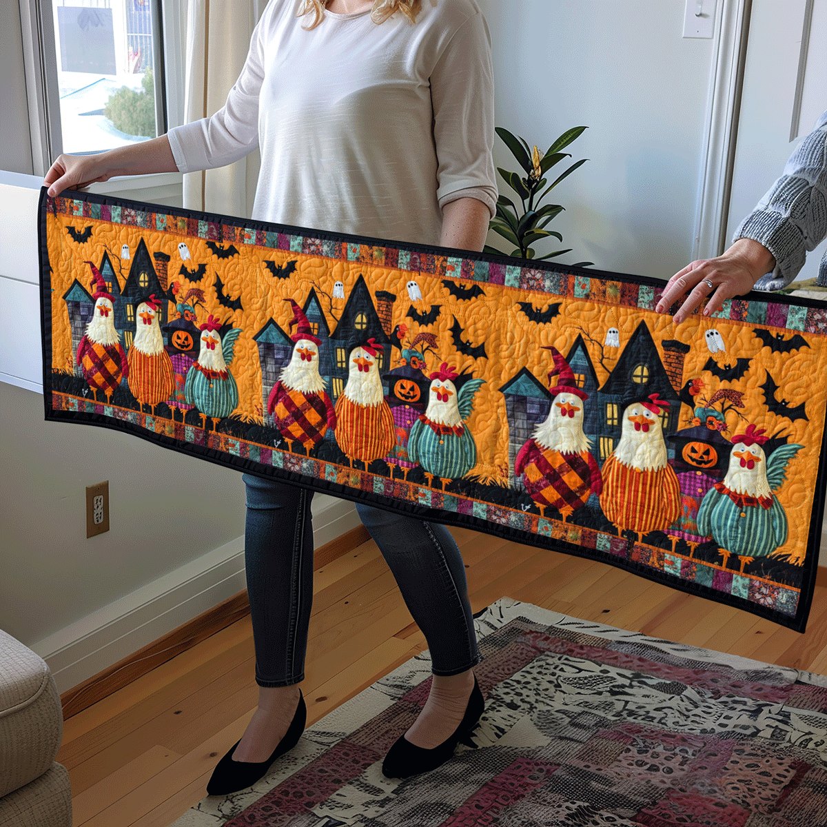 Spooky Farmyard Table Runner