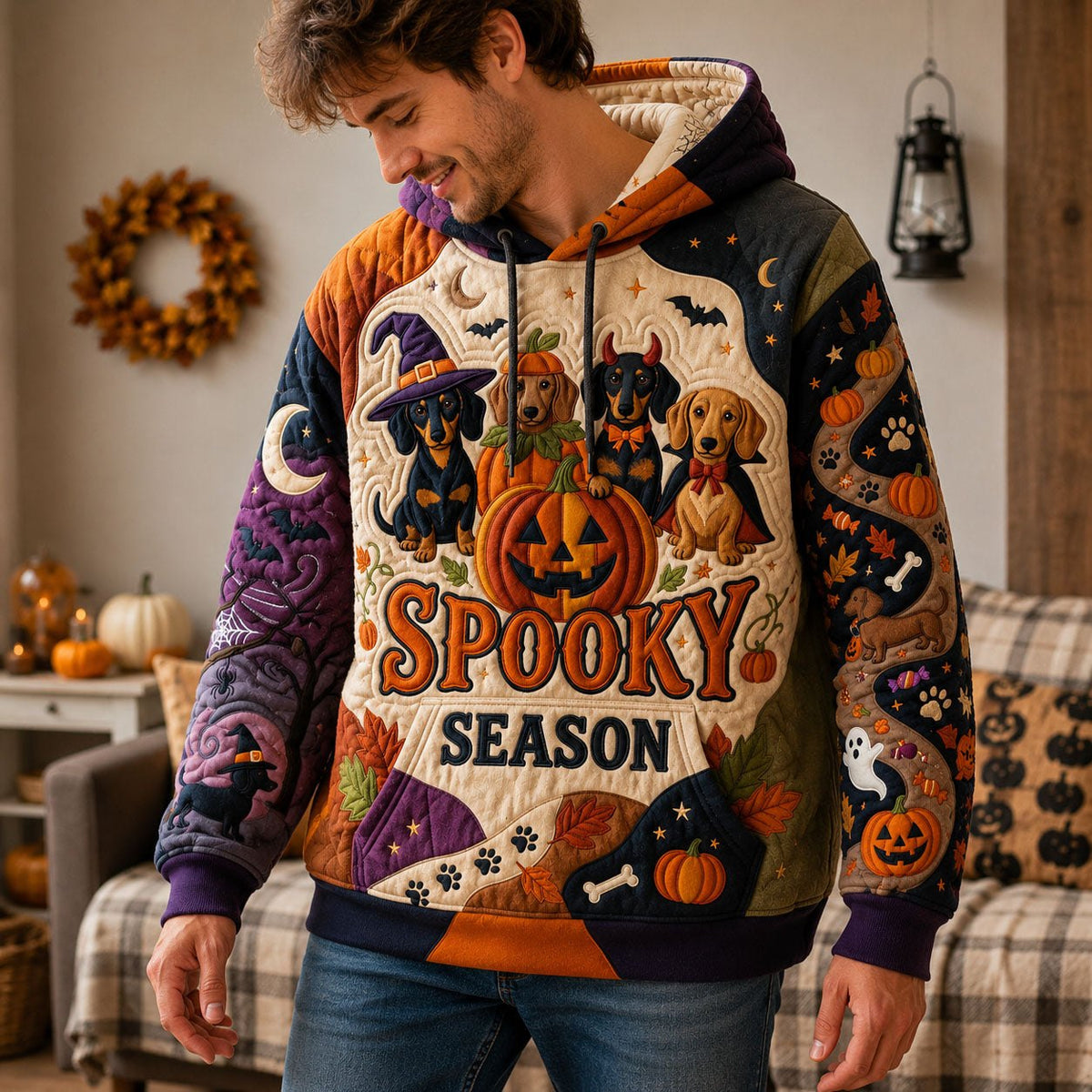 Spooky Season hoodie, all-over print