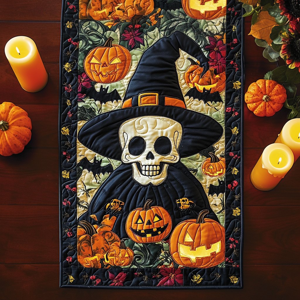 Spooky Skeleton Table Runner