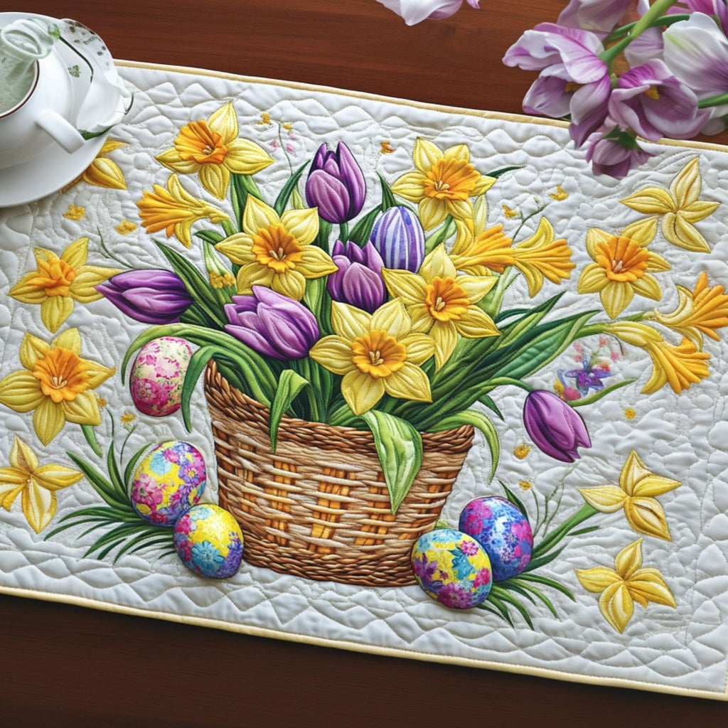Spring Basket Beauty Table Runner