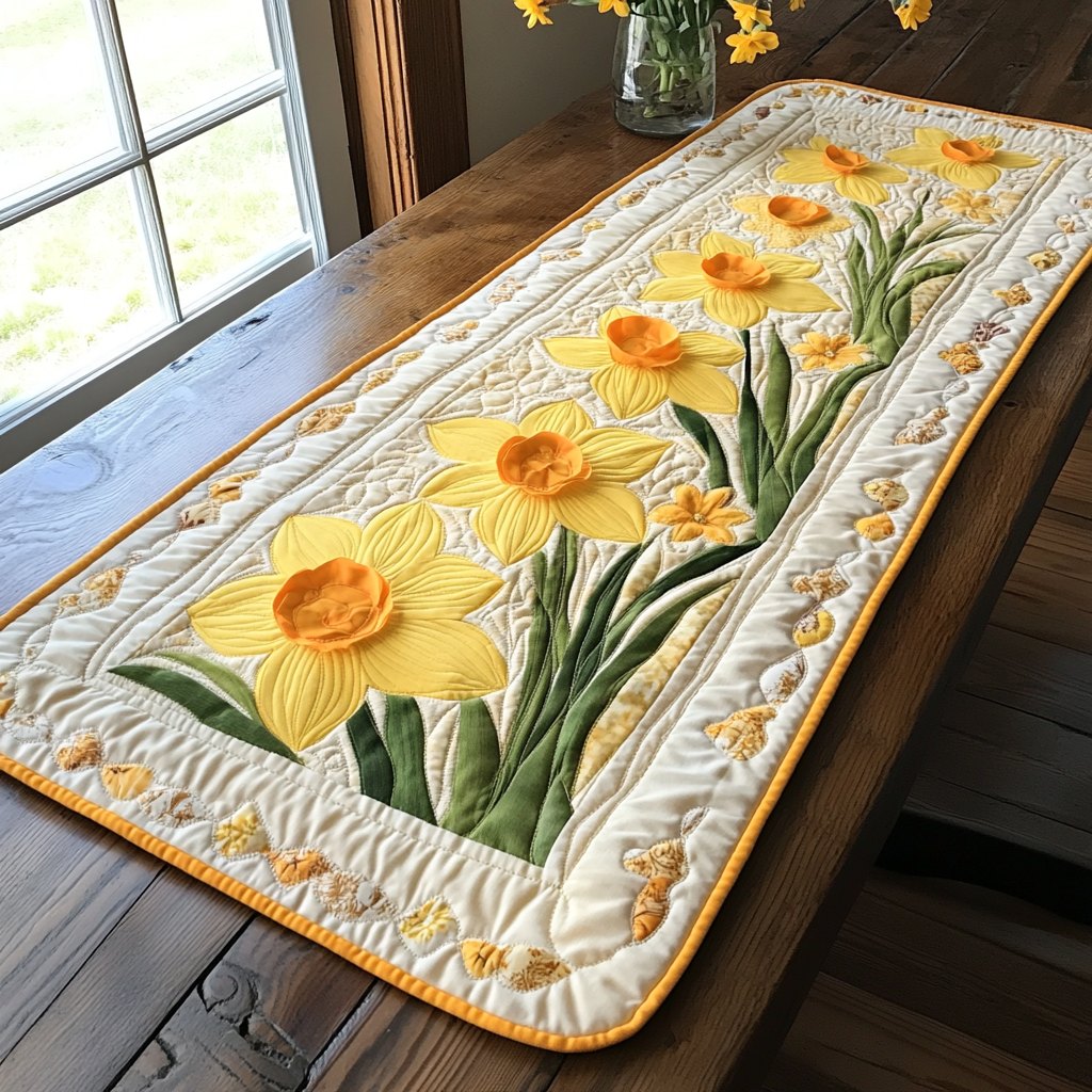 Spring Blooms Table Runner