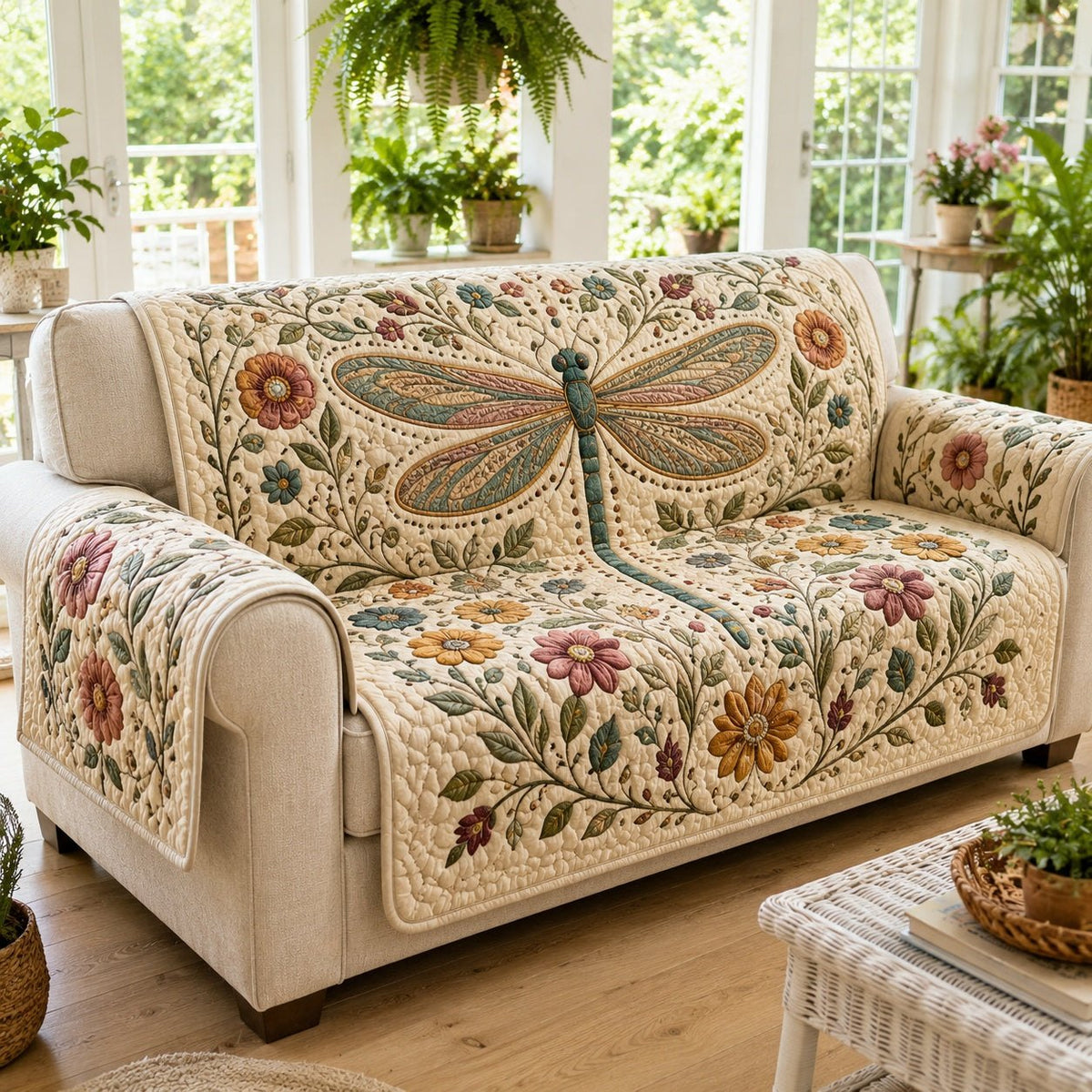 Spring Blossom Hover Sofa Cover