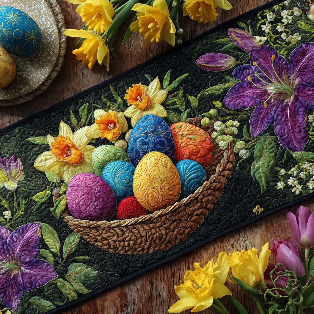 Spring Bunny Parade Table Runner