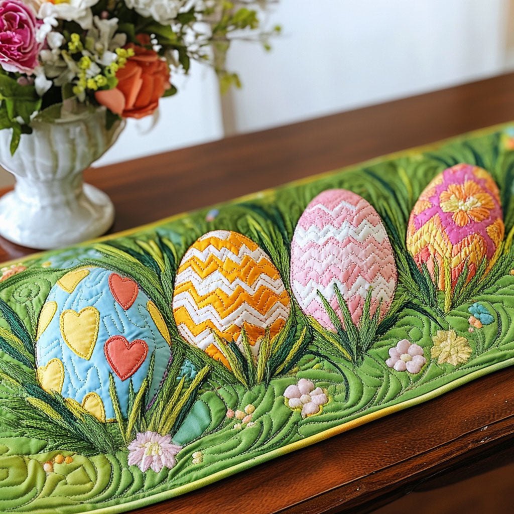 Spring Egg Garden Table Runner