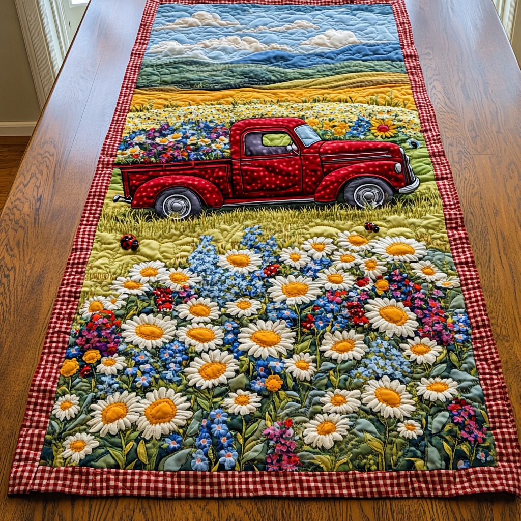 Springtime Truck Table Runner