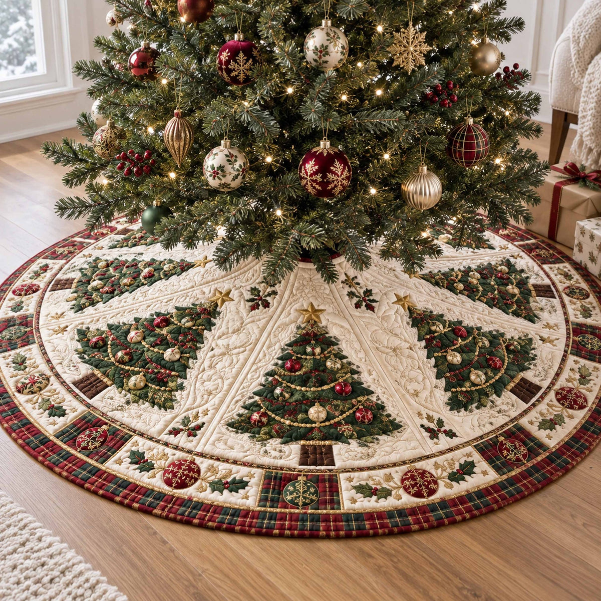 Spruce Joy Christmas Tree Skirt