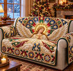 Stained Glass Angel Sofa Cover