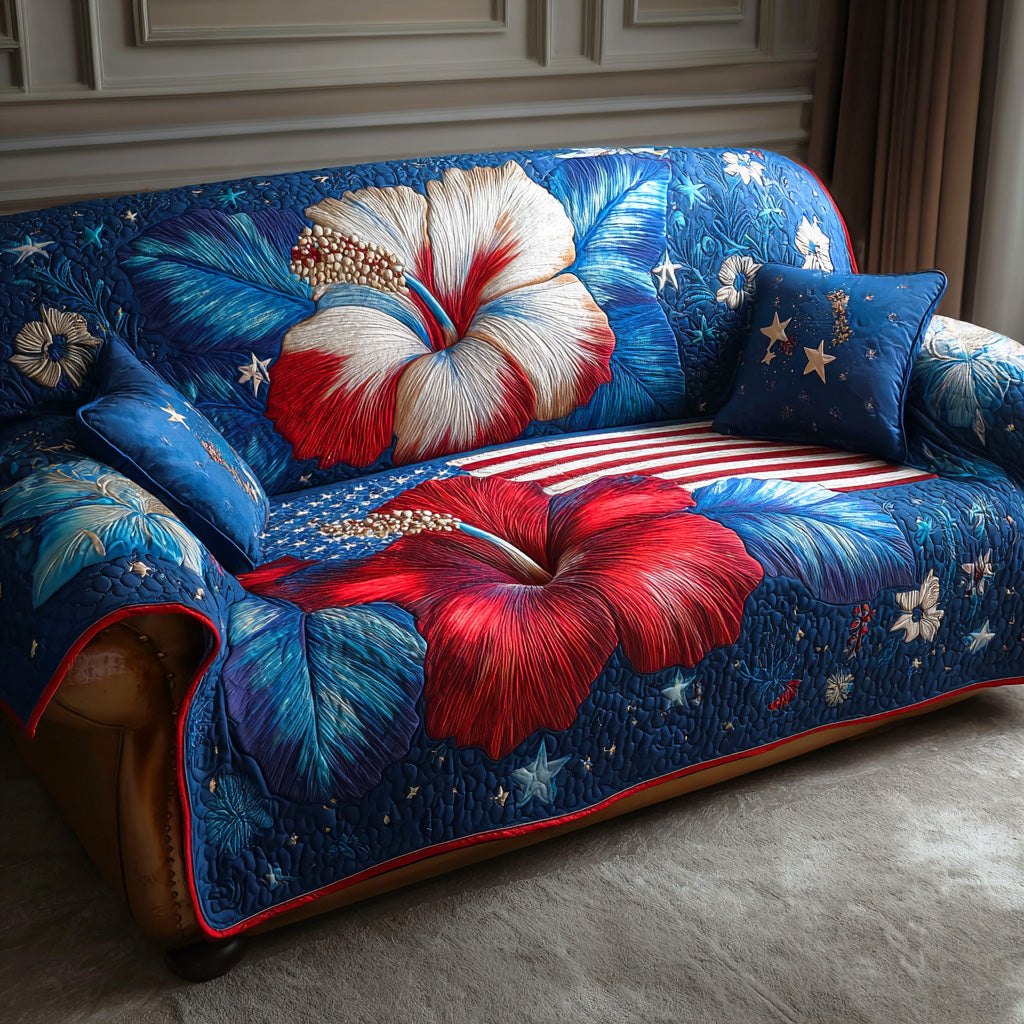 Star Spangled Bloom Sofa Cover