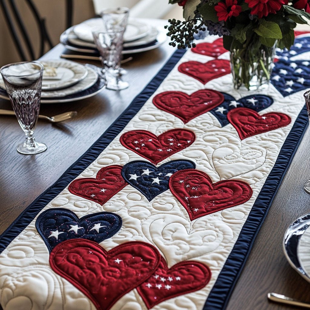 Star Spangled Bloom Table Runner