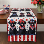 Star Spangled Labs Table Runner