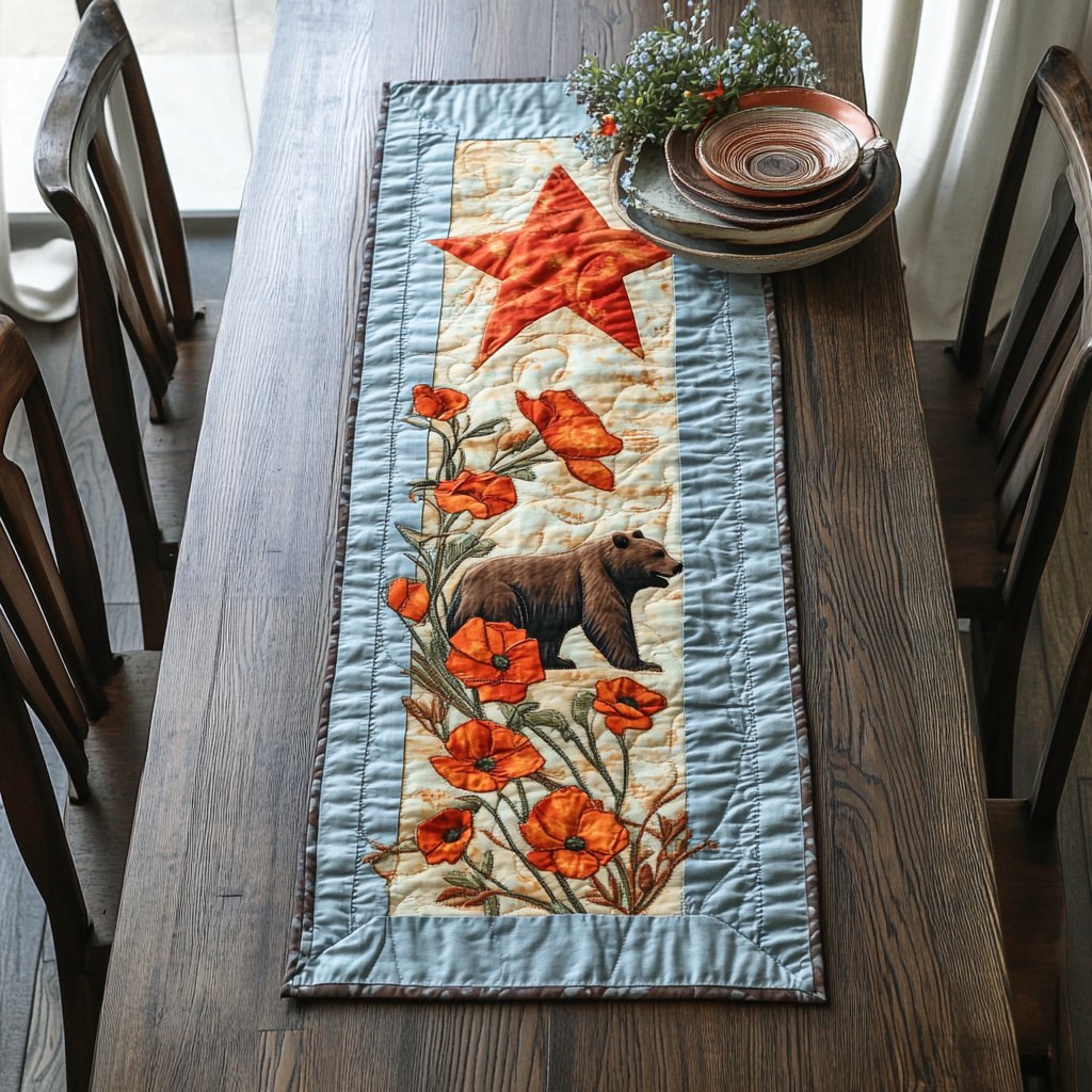 Star and Poppy Table Runner