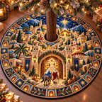 Star of Nativity Christmas Tree Skirt