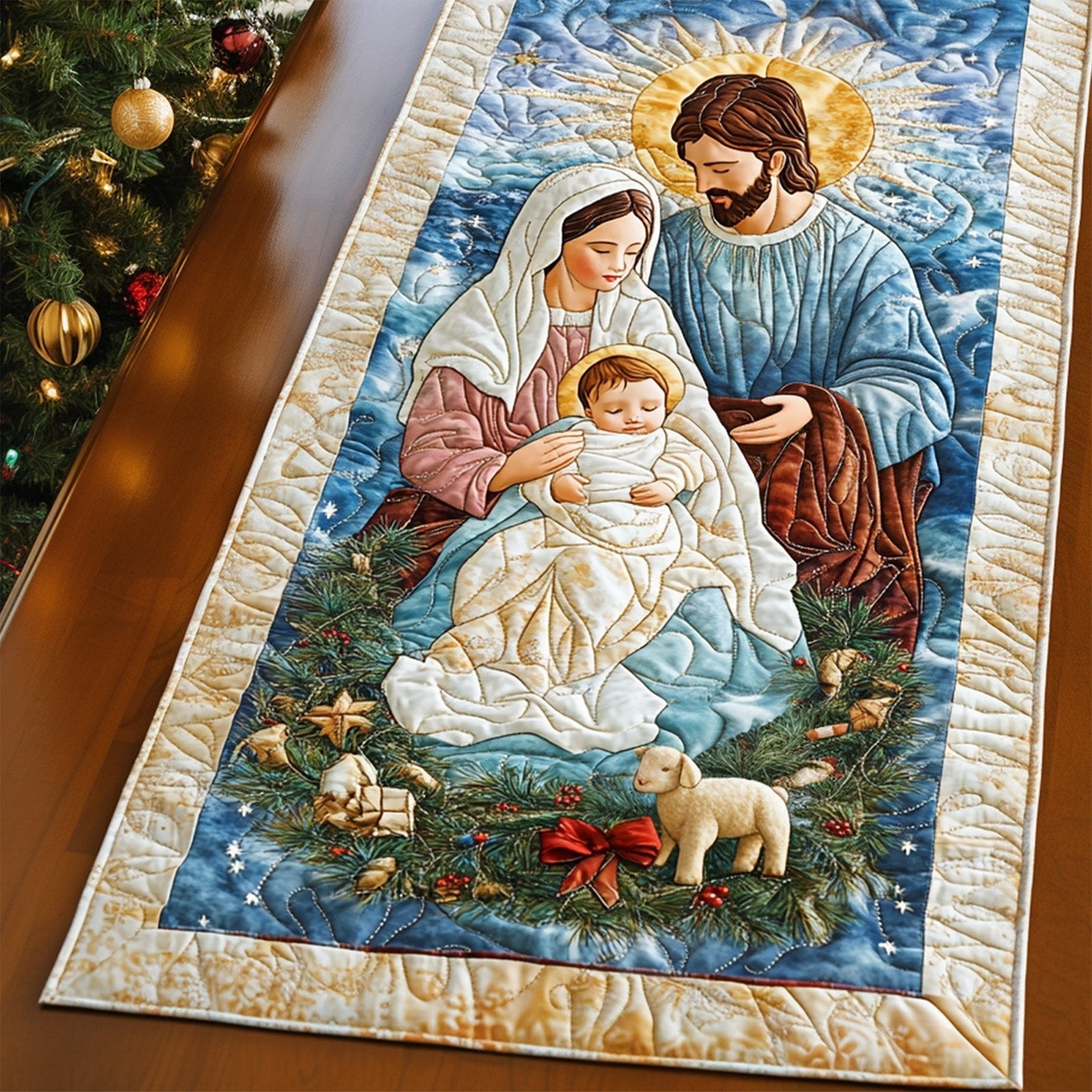 Starlit Birth Table Runner