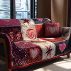 Starry Hearts Sofa Cover