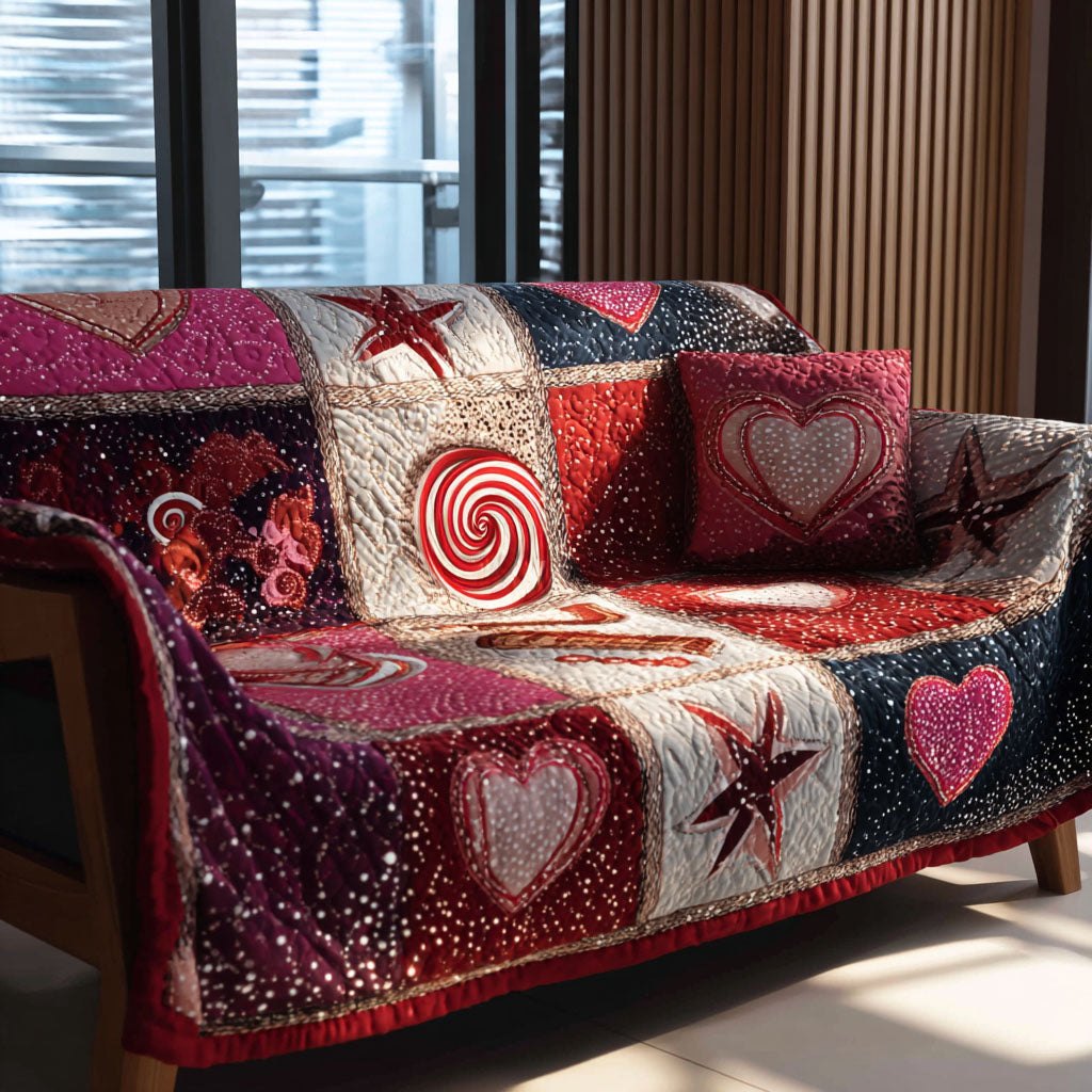 Starry Hearts Sofa Cover