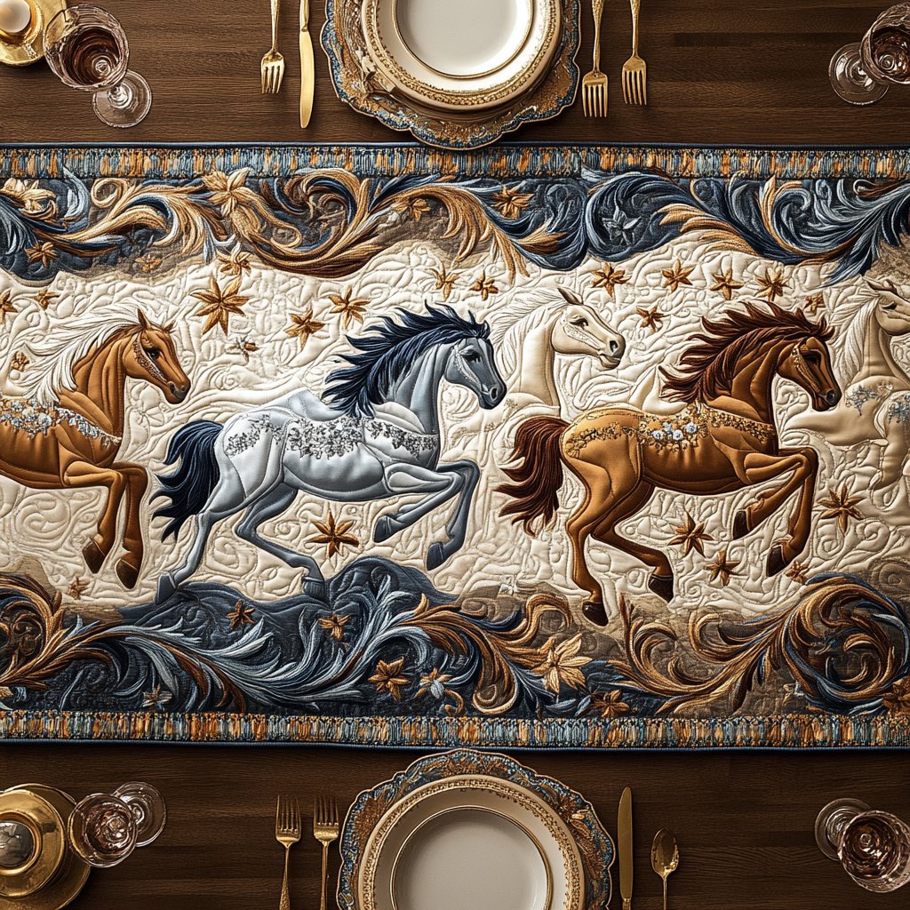 Starry Hooves Table Runner
