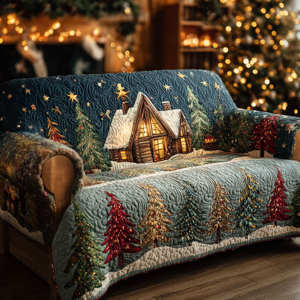 Starry Night Cabin Sofa Cover