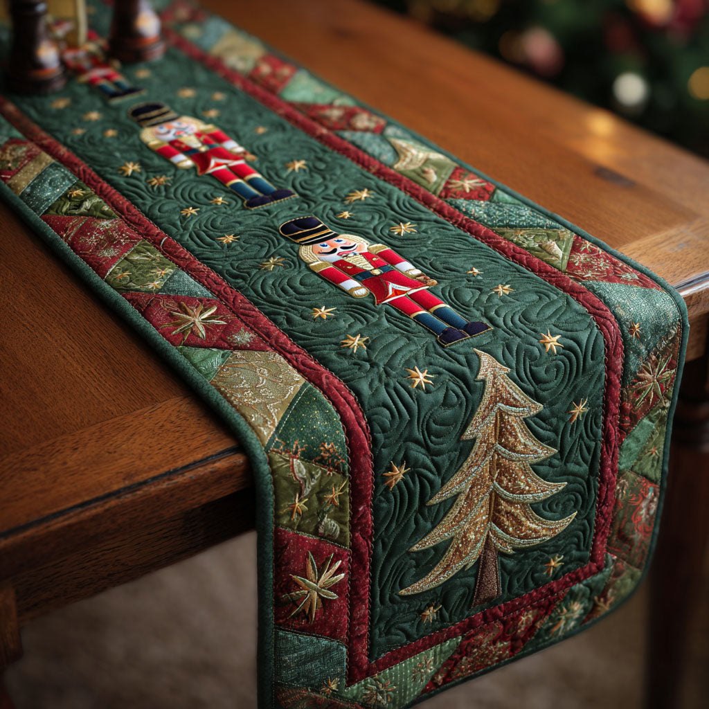Starry Poinsettia Table Runner
