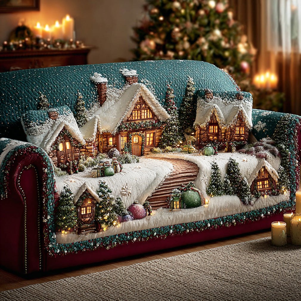 Starry Winter Haven Sofa Cover