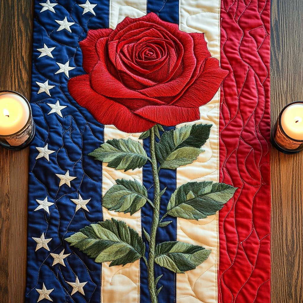 Stars Stripes Table Runner