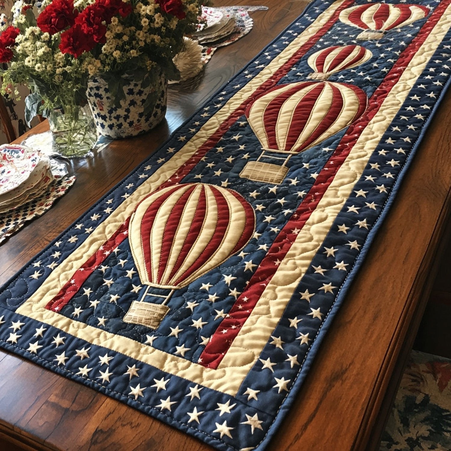 Stars and Balloons Forever Table Runner