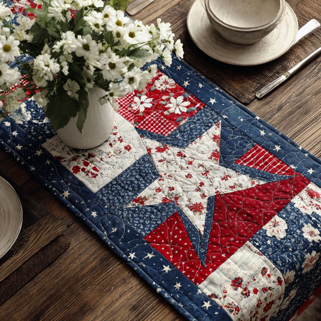 Stars and Bars Design Table Runner