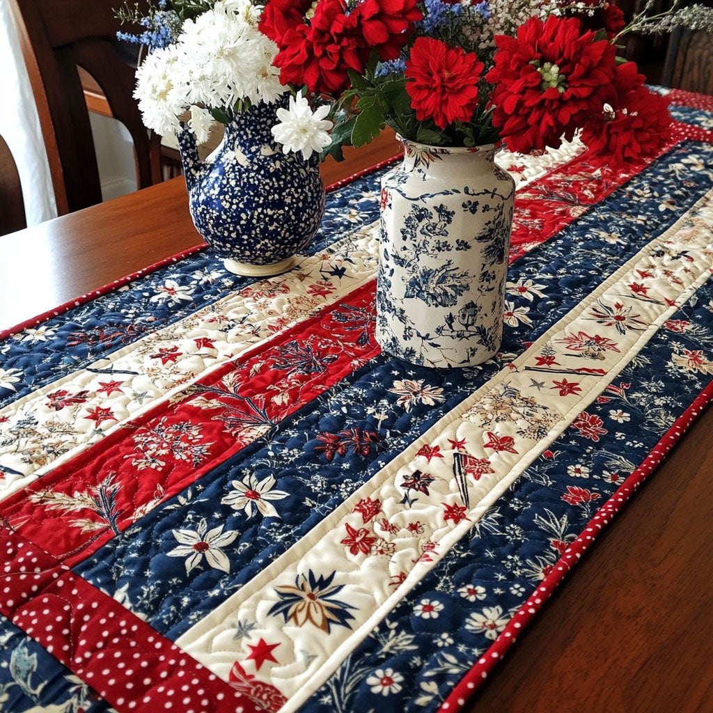 Stars and Petals Table Runner