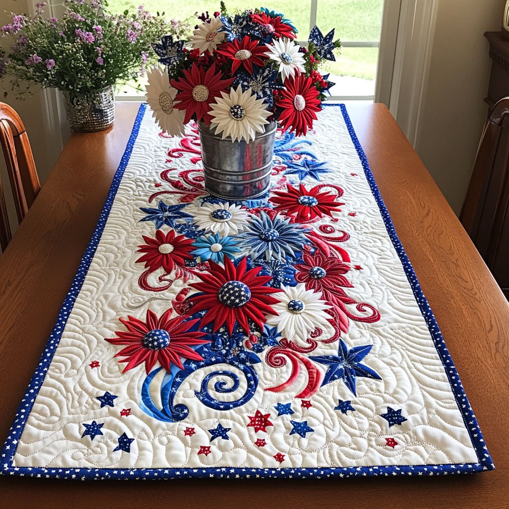 Stars and Stripes Elegance Table Runner