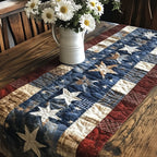 Stars and Stripes Patchwork Table Runner