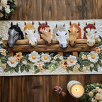Stitched Stallions Table Runner