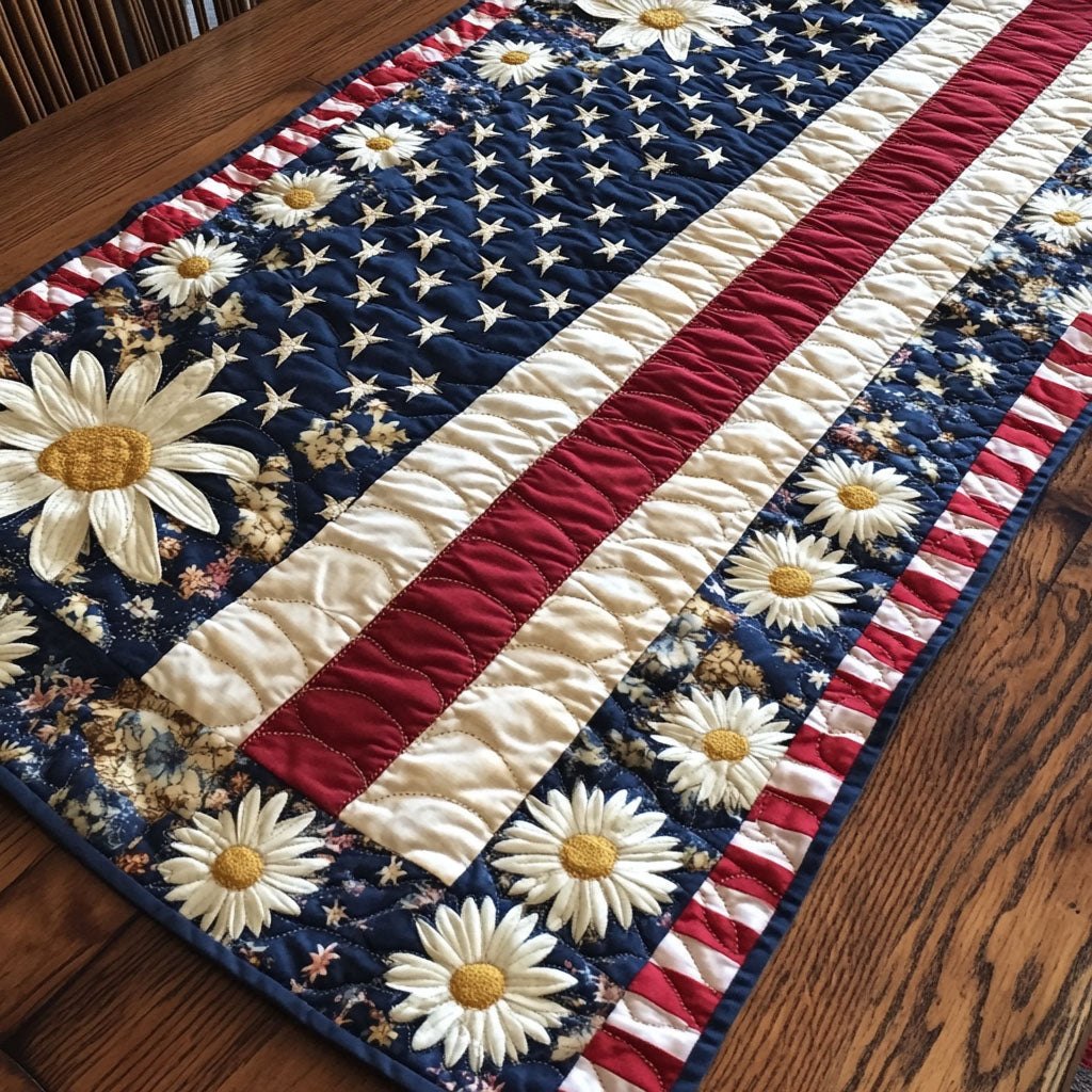 Stitched in Freedom Table Runner